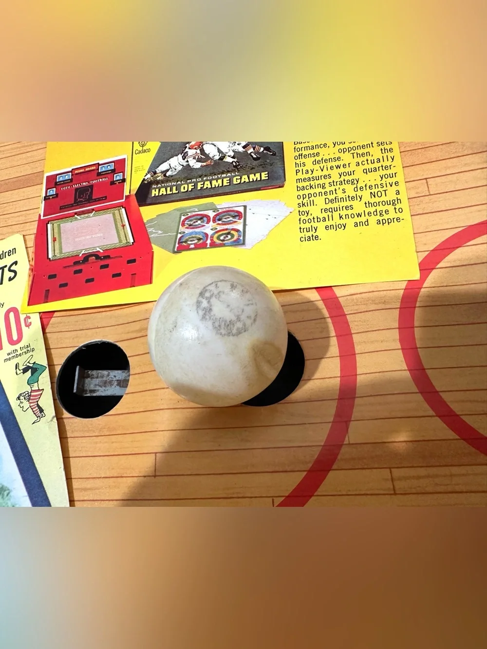 Vintage 1966 Cadaco Bas-Ket Real Basketball In Miniature Tabletop Game No 165